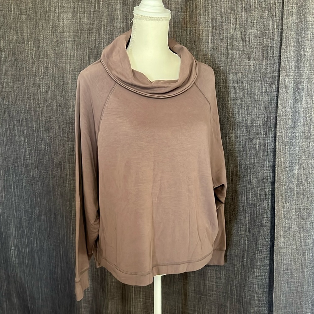 Old navy ash purple brown cowl neck sweater size XL tall
